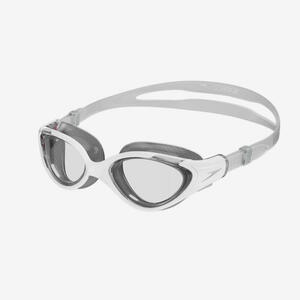 SPEEDO Schwimmbrille Damen klare Gläser - Speedo Biofuse 2.0 weiss/grau