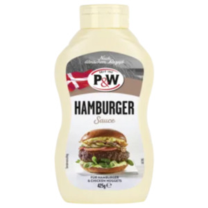 P&W Hamburger oder Pommes Sauce, Burger Dressing oder –Ketchup