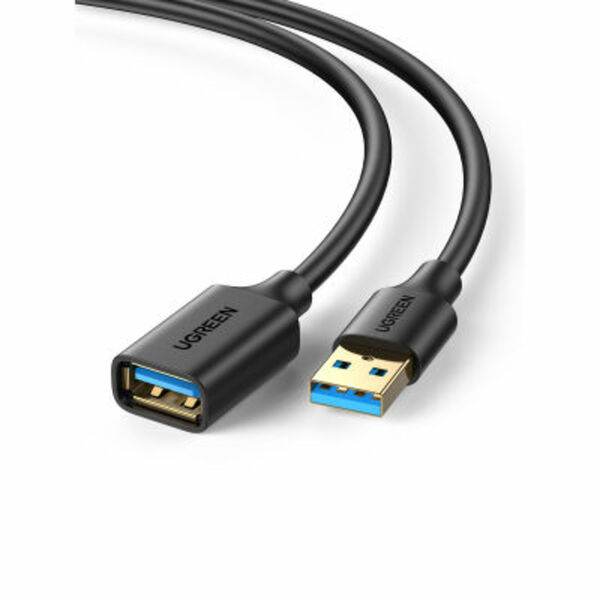 Bild 1 von UGREEN 3.0 USB Kabel zu USB Buchse 3m Verlängerung, schwarz