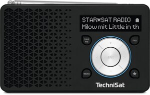 TechniSat DigitRadio 1 Taschenradio schwarz/silber