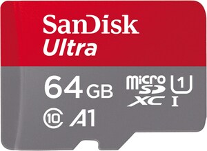 Sandisk microSDXC Ultra (64GB) + Adapter Speicherkarte