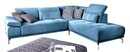 Bild 1 von CASAVANTI Ecksofa CALUNA 273 x 234 cm Stoffbezug hellblau