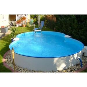 Summer Fun Stahlwand Pool-Set CANNES Aufstellb. Achtf. 625 x 360 x 150cm