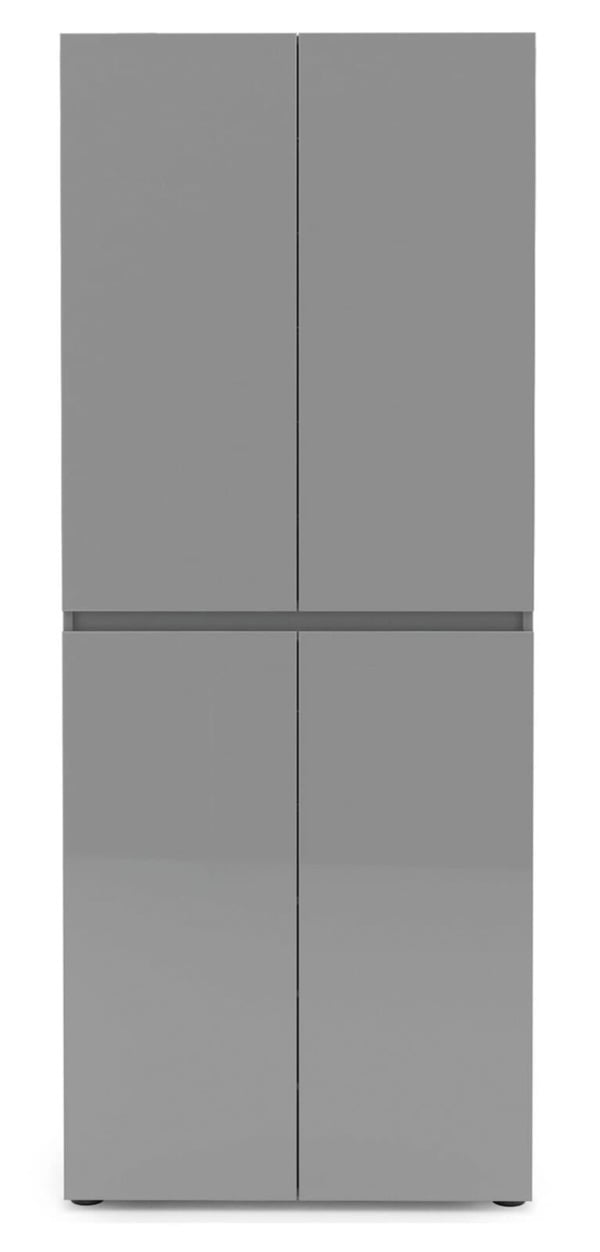 Bild 1 von CASAVANTI Schuhschrank VERONA 80 x 200 cm Grau Lack