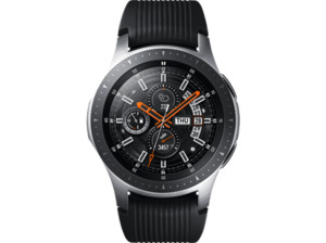 SAMSUNG  Galaxy Watch 46 mm Bluetooth Smartwatch Edelstahl, Silikon, S, L, Silber