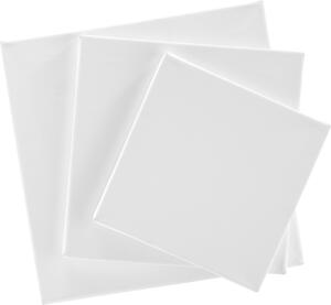 Keilrahmen Artist Canvas in Weiß, 3er-Pack