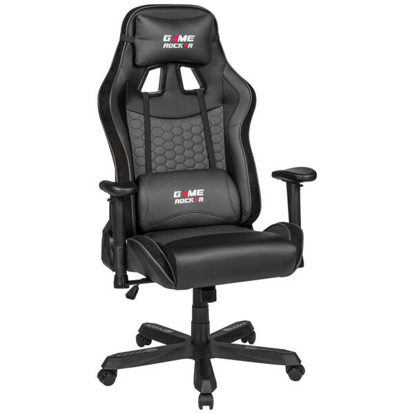 Bild 1 von Gaming-Stuhl Game Rocker XXL G-10, Kunstleder/Mikrofaser schwarz