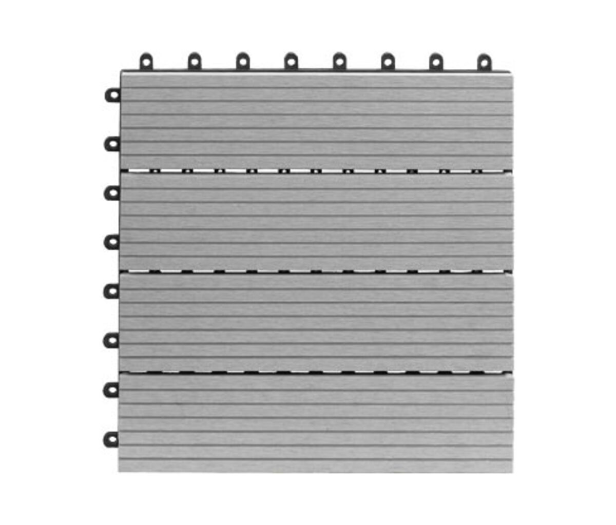 Bild 1 von 10 WPC Terrassenfliesen, 30 x 30 cm, hellgrau