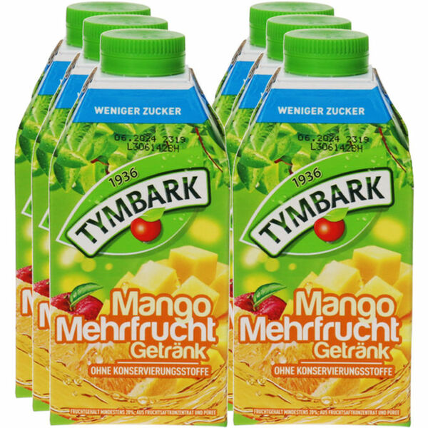 Bild 1 von Tymbark Mango Mehrfruchtsaft, 6er Pack