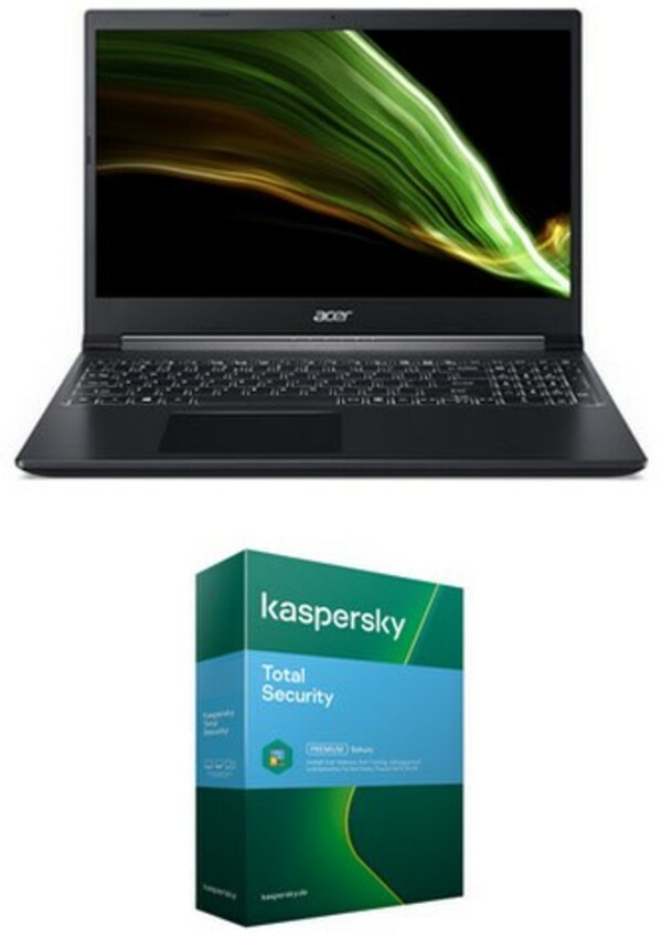 Bild 1 von Acer Aspire 7 (A715-42G-R69L) 39,62 cm (15,6") Gaming Notebook schwarz inkl. Total Security