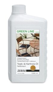 ZEBRA 1,0 l Teak- und Hartholzöl GREEN LINE