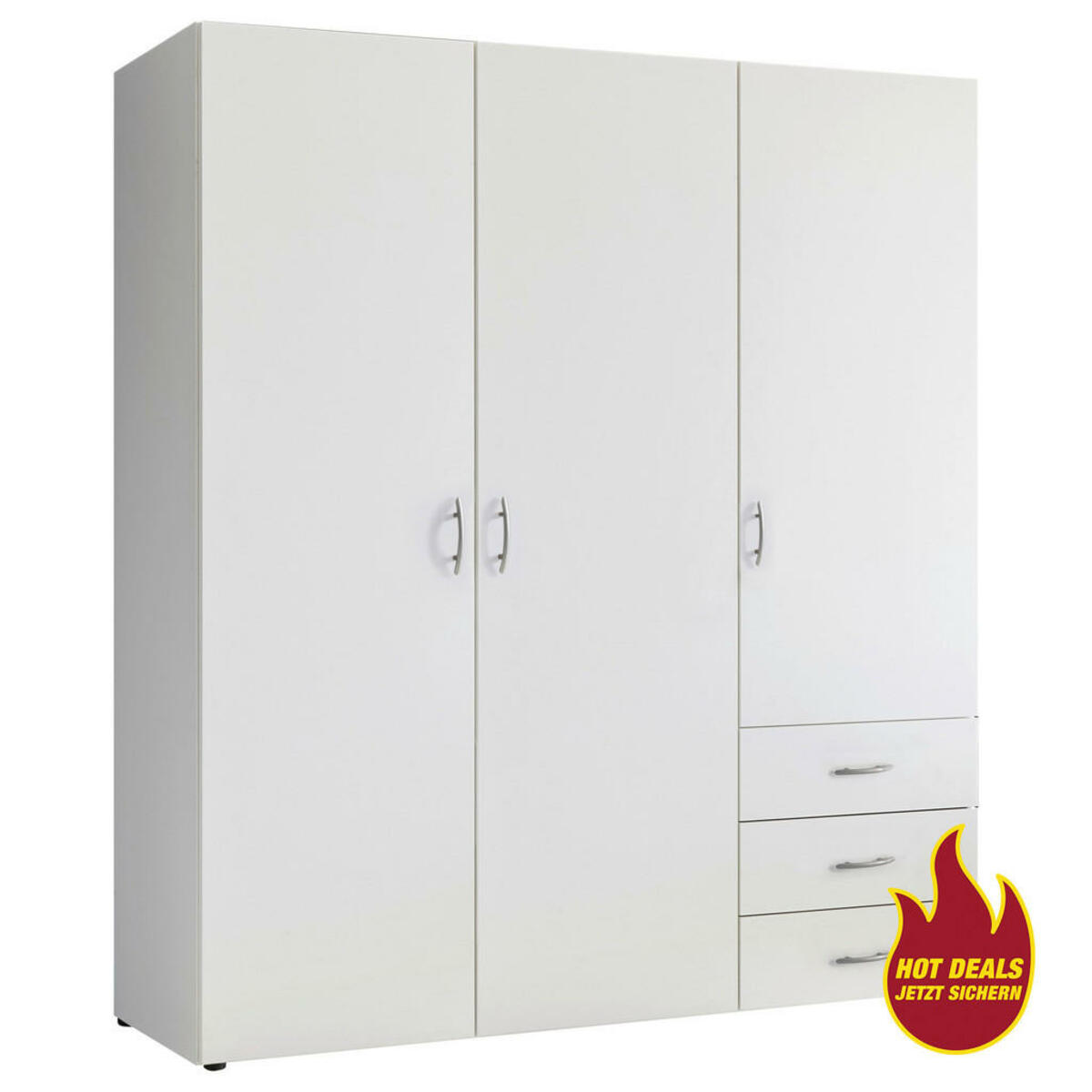 Bild 1 von Kleiderschrank Harry weiß B/H/T: ca. 150x177x50 cm