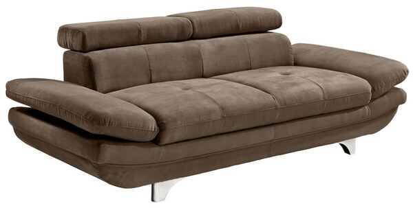 Bild 1 von Sofa 2-Sitzer COTTA 104 x 218 cm Stoffbezug braun