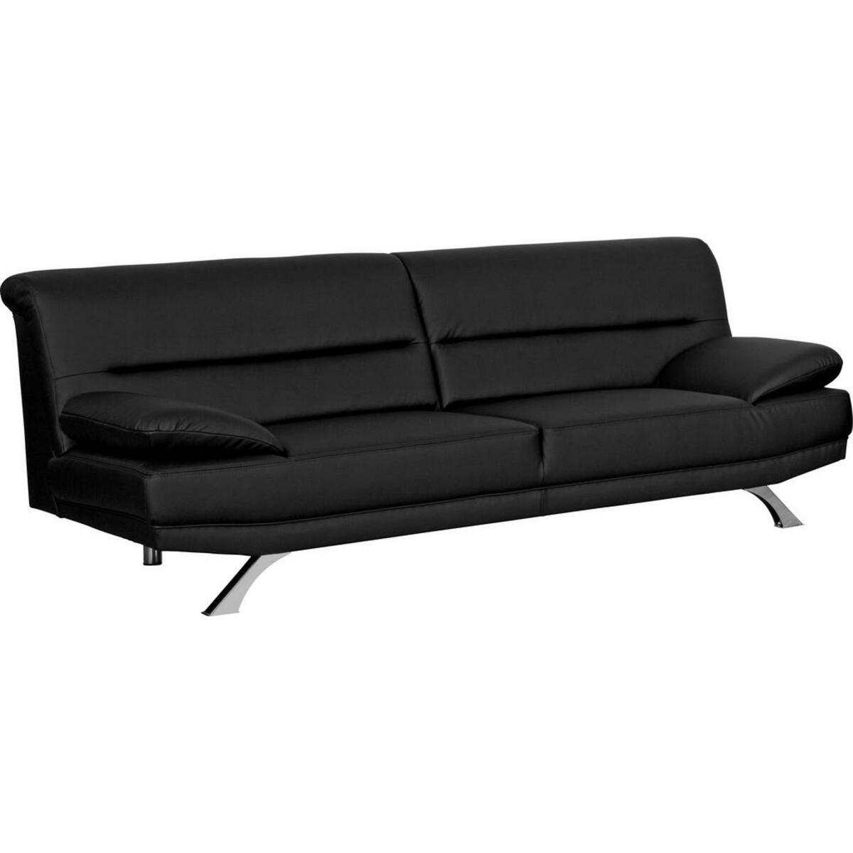 Bild 1 von Sofa Bruno 3-Sitzer schwarz Kunstleder