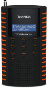 Technisat TechniRadio Solar Taschenradio schwarz/orange