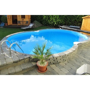 Summer Fun Stahlwand-Pool-Set COLORADO Halbhoch-Einbaubecken Achtform  625 cm x