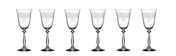 Bild 1 von BOHEMIA SELECTION Weißweinglas ROMANCE 6er Set - je 250 ml