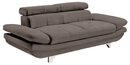 Bild 1 von Sofa 2-Sitzer COTTA 104 x 218 cm Lederlook elephantgrau