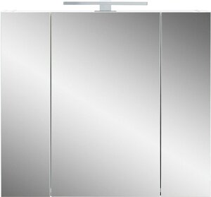 CASAVANTI Spiegelschrank CARA 76 x 71 x 23 cm in Weiß