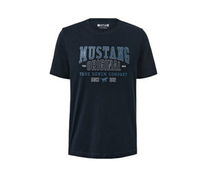 T-Shirt »Mustang«, blau