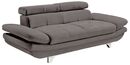 Bild 1 von Sofa 2-Sitzer COTTA 104 x 218 cm Lederlook grau