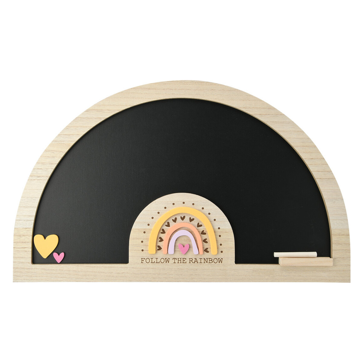 Bild 1 von Kreidetafel im Regenbogen-Design HELLBRAUN / SCHWARZ / BUNT