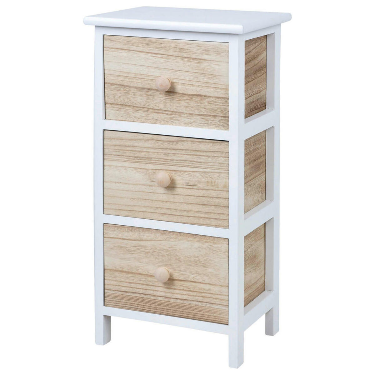 Bild 1 von Pocoline Aufbewahrungsregal Weiß Holz B/h/l: Ca. 23x61x30 Cm