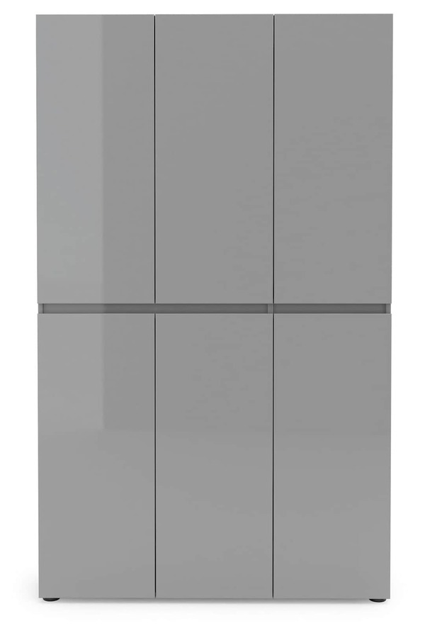 Bild 1 von CASAVANTI Schuhschrank VERONA 120 x 200 cm Grau Lack