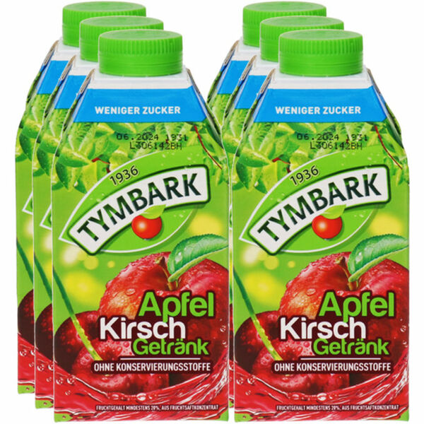 Bild 1 von Tymbark Apfel Kirsch Getränk, 6er Pack