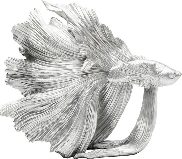 Bild 1 von KARE DESIGN Dekofigur BETTA FISH silberfarbig - H. 36,5 cm