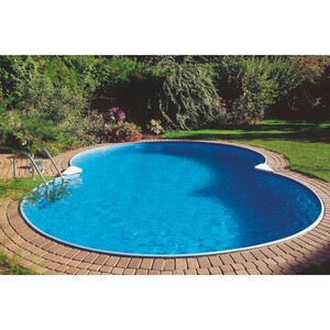 Summer Fun Stahlwand Pool-Set CANNES Einbaubecken Achtform 625 cm x 360 cm x 150