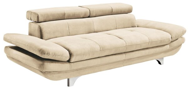 Bild 1 von Sofa 3-Sitzer COTTA 104 x 233 cm Stoffbezug beige