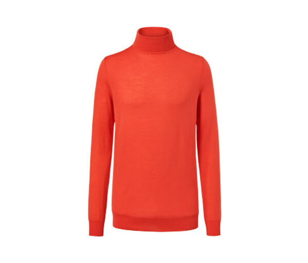 Bild 1 von Merino-Pullover mit Rollkragen, rot