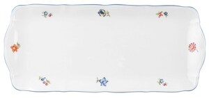 Seltmann Weiden Servierplatte 34 x 15 cm SONATE NOSTALGIE Weiß mit Streublumendekor