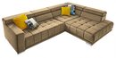 Bild 1 von YoungLife Ecksofa COSANA 313 x 222 cm Stoffbezug sandbeige