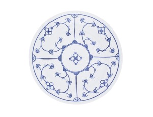 KAHLA Teller flach /Speiseteller Ø 23,5 cm BLAU SACS Weiß mit blauem Dekor