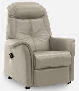 com4lux TV-Sessel mit 2 E-Motoren Lederbezug linenbeige