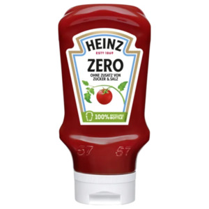 Heinz Ketchup ohne Salz-/Zuckerzusatz oder Bio Tomatenketchup
