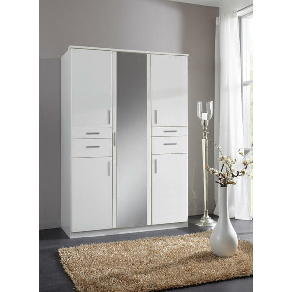 Bild 1 von Drehtürenschrank Koblenz weiß 135 cm