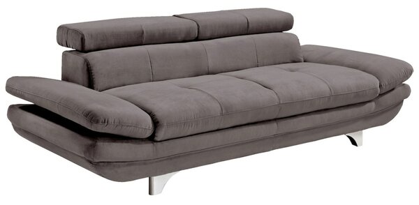 Bild 1 von Sofa 3-Sitzer COTTA 104 x 233 cm Lederlook grau