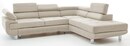 Bild 1 von Rundecke BACKSTREET Stoffbezug Beige ca. 275 x 230 cm