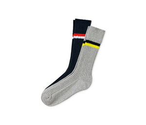2 Paar Rippstrick-Socken