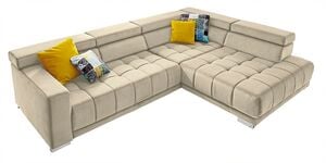 YoungLife Ecksofa COSANA 313 x 222 cm Stoffbezug naturbeige