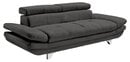 Bild 1 von Sofa 3-Sitzer COTTA 104 x 233 cm Lederlook fangograu