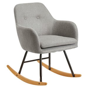 Stuhl hellgrau schwarz lackiert natur B/H/T: ca. 71x76x70 cm