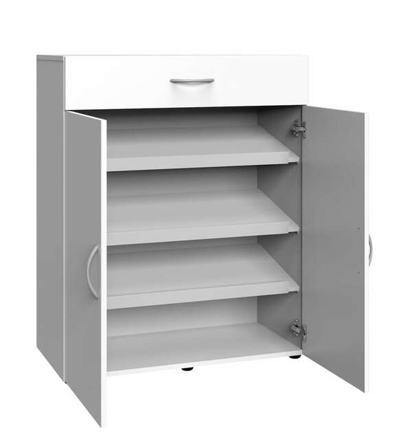 Bild 1 von Schuhschrank 80 x 64 x 40 cm Holznachbildung weiß