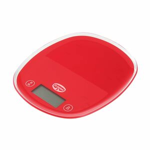 Dr. Oetker Küchenwaage digital mit Sensortaste, rot