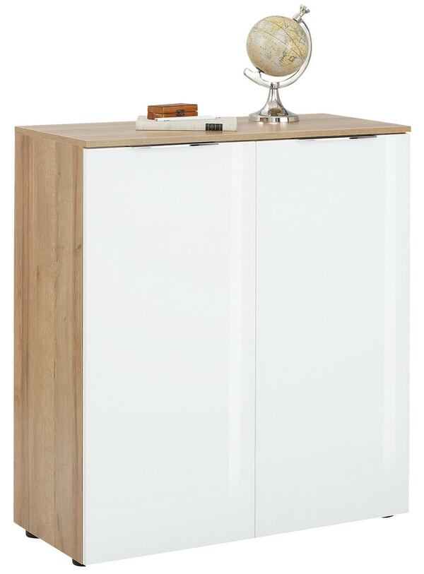 Bild 1 von CASAVANTI Kommode COMO 90 x 100 x 40 cm Holznachbildung braun/weiß