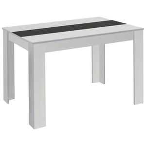 Tisch NORI weiß schwarz Holzwerkstoff B/H/T: ca. 140x75x80 cm