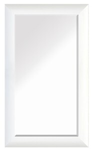 Wandspiegel mit Facette 78 x 108 cm Holz weiß